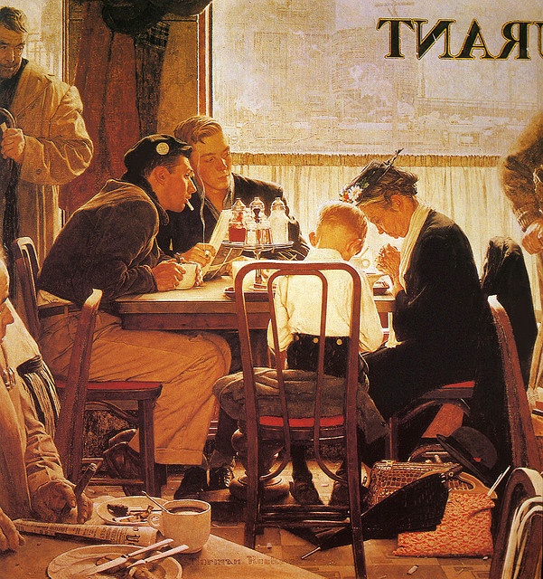 Norman Rockwell – “Saying Grace” –1951
